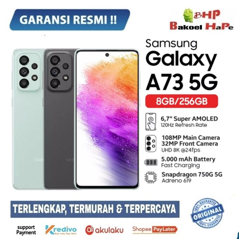 SAMSUNG Galaxy A73 5G [8/256GB] - Garansi Resmi