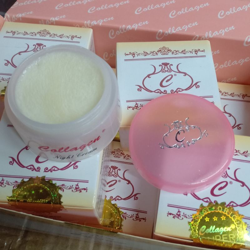CREAM MALAM COLLAGEN ORIGINAL POT ORI ecer CREAM NIGHT