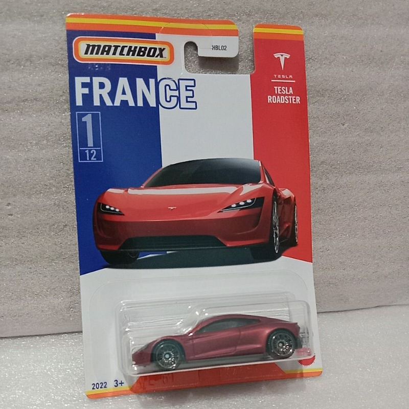 matchbox france tesla roadster