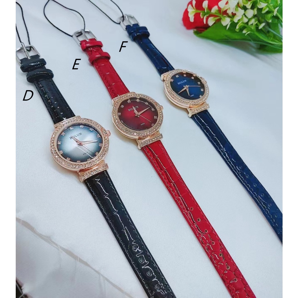 Jam Tangan Wanita Rantai Kulit Cewek Original Branded Tahan Air 05