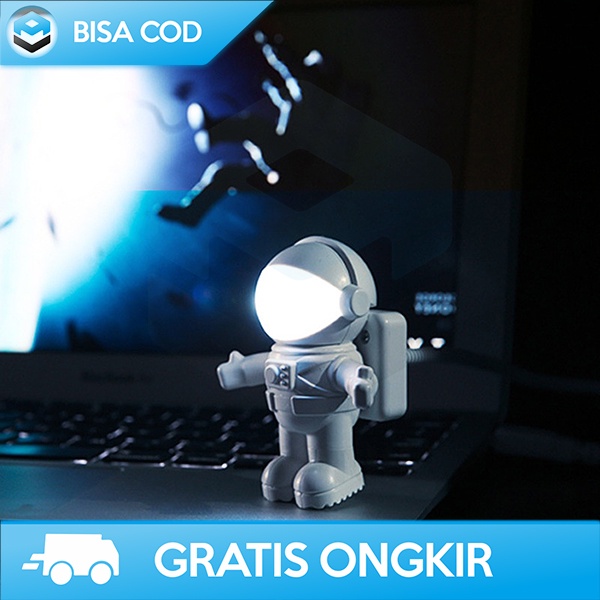 LAMPU TIDUR LED USB NIGHT LIGHT PORTABLE BENTUK ASTRONOUT FLEKSIBEL