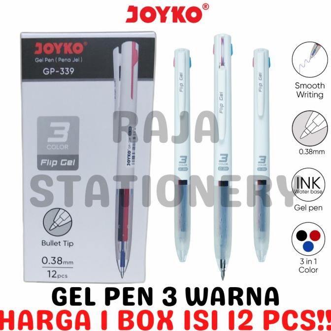 

TERBARU JOYKO GEL PEN 3 COLOURS FLIP PULPEN PEN JOYKO 3 WARNA GP-339 [12PCS] /ALAT TULIS AESTHETIC/ALAT TULIS SEKOLAH/ALAT TULIS SET/ALAT TULIS LENGKAP/ALAT TULIS ANAK/ALAT TULIS LUCU