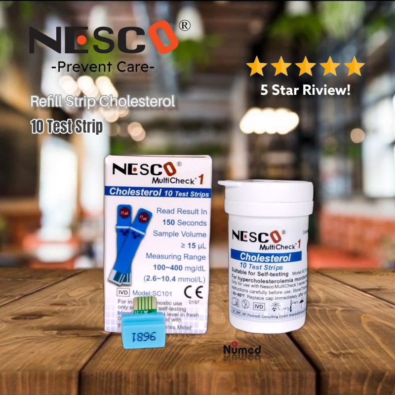 Refill Strip Cholesterol Original Nesco isi 10 / Strip Kolestrol Nesco 10 Tes