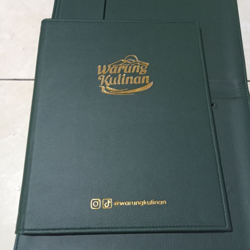 

Buku Menu Ukuran A4 Dibaut Tambah Saku Dalam
