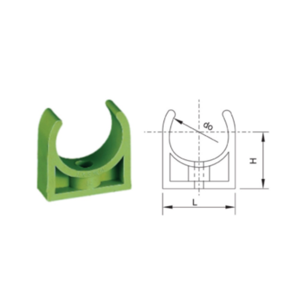 Lesso PPR Pipe  Clamp dn20 1/2&quot; / Klem Pipa PPR 20mm 1/2 inch