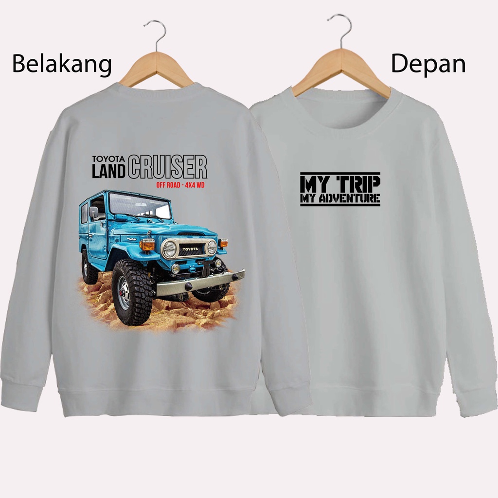 SWEATER UNISEX DB MY TRIP PRIA DAN WANITA SWEATER JUMBO