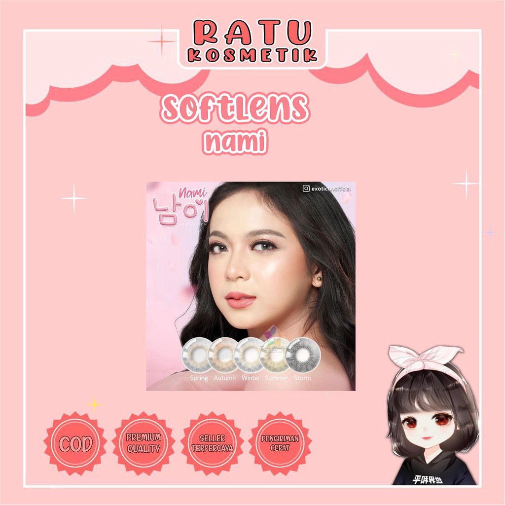 ❤ RATU ❤ Softlens Nami Exoticon X2 | Normal Diameter 14.5mm | Nami Korea