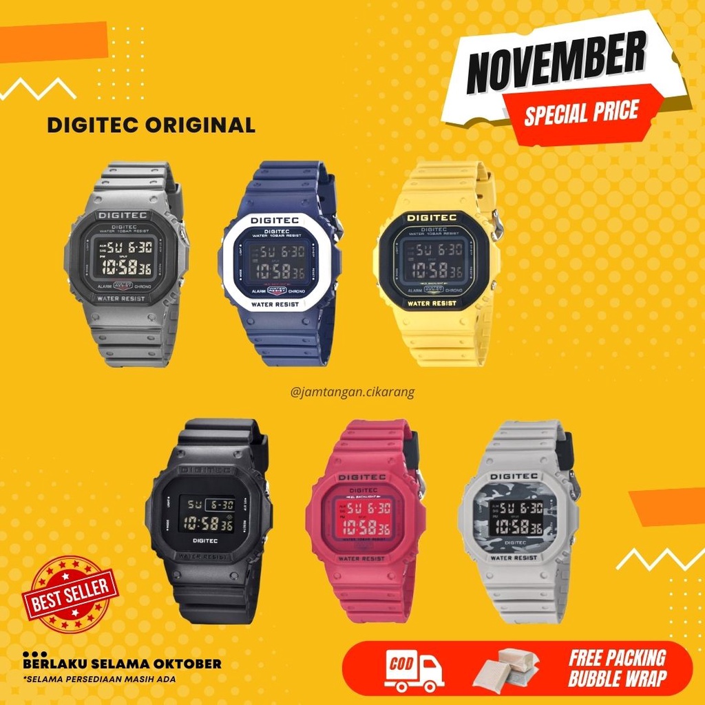 Jam Tangan Pria Digitec MDG-6026 / MDG 6024T Original