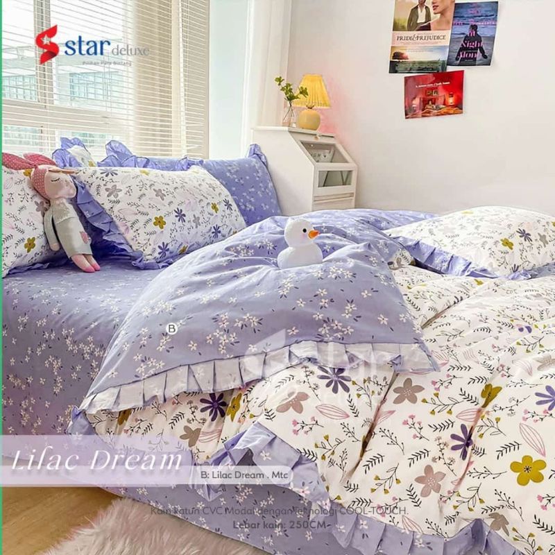 SPREI UNIK HALUS || SPREI MOTIF STAR DELUXE