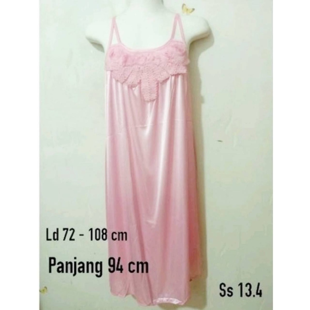 Lingerie Sexy Impor Daster Dress Bahan Satin Dewasa.