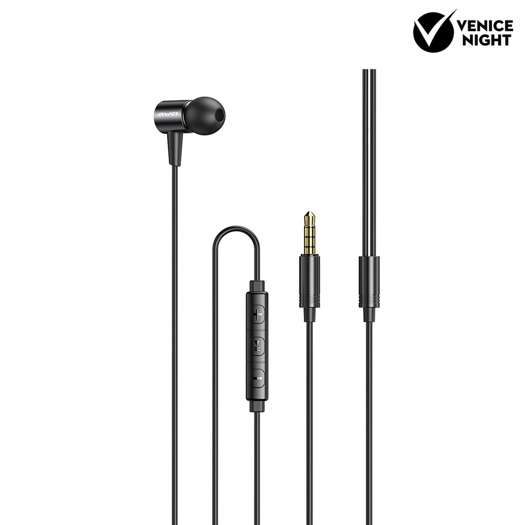 (VNEP) (Berkabel) L2 Earbud In-ear Super Bass TPE Headphone dengan Mic untuk Komputer