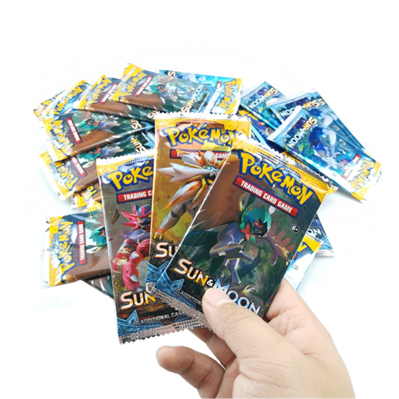 324pcs / Set Mainan Kartu Pokemon Bahasa Inggris Untuk Anak Laki-Laki / Perempuan