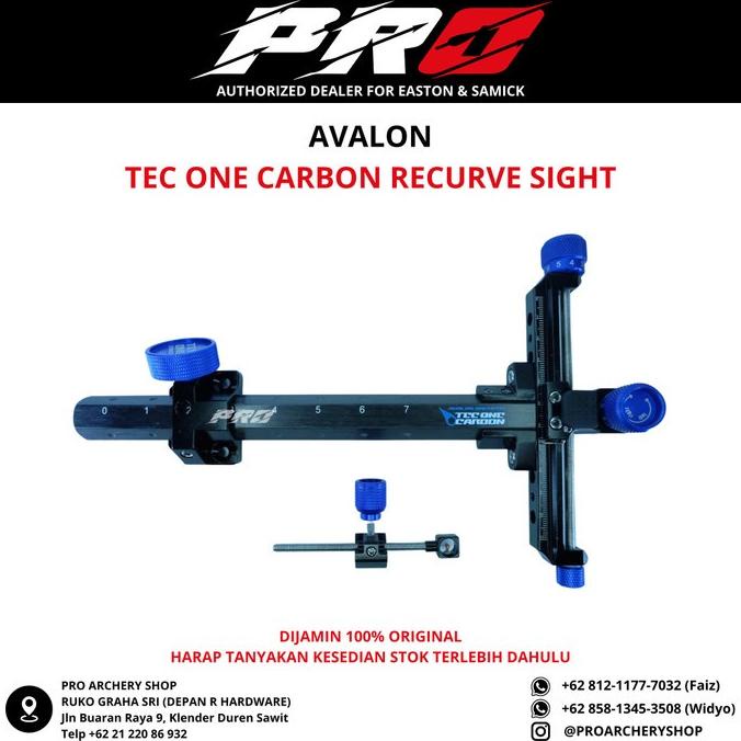 AVALON TEC ONE CARBON RECURVE SIGHT / VISIR PANAHAN