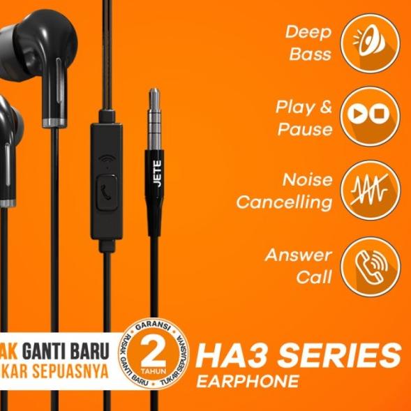 Bundling Headset JETE HA1 + Pouch Headset + Headset JETE HA3