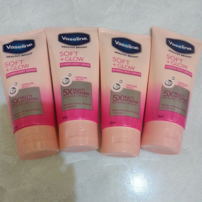 Jual Vaseline Healthy Bright Vitamin Body Lotion SOFT+GLOW Serum Jelly