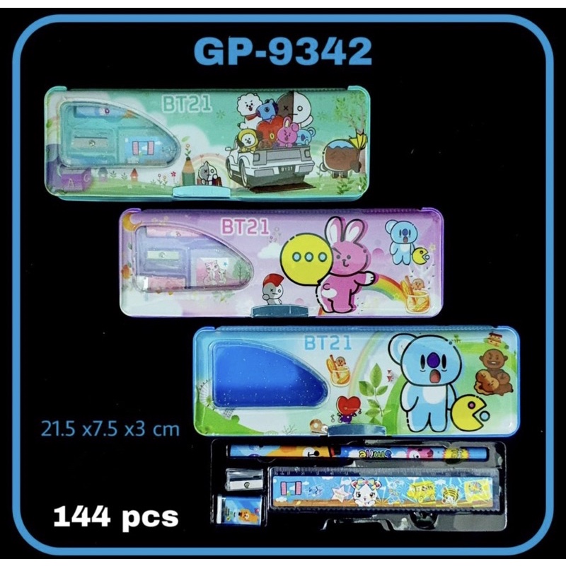 

pencil case magnet isi motif bts 9342 satuan