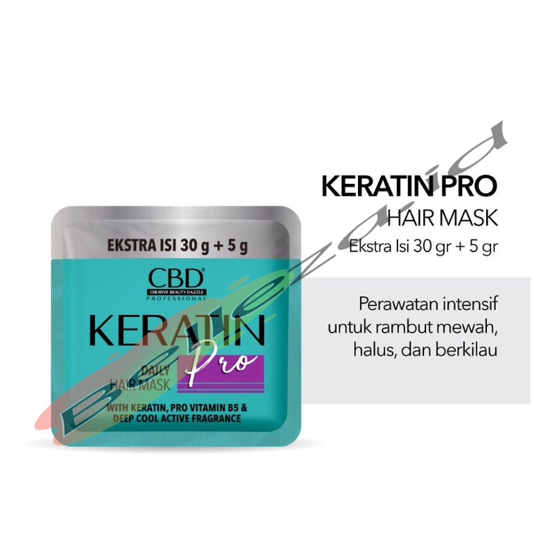 CBD Professional Keratin Pro Daily Use Hair Mask Sachet 30gr