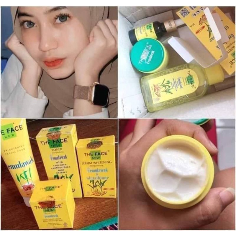 Temulawak The Face Paket lengkap isi 5 produk ORI 100%