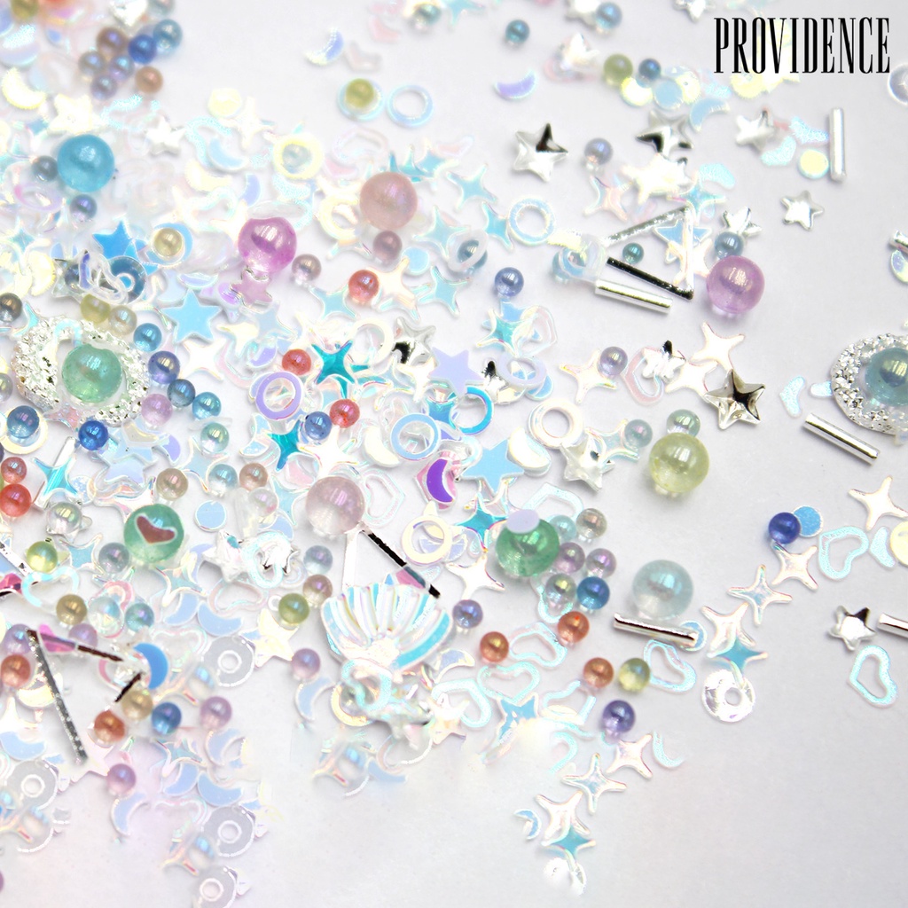 Providence 1 Kantong Stiker Kuku Motif Natal Untuk Dekorasi Nail Art Charms