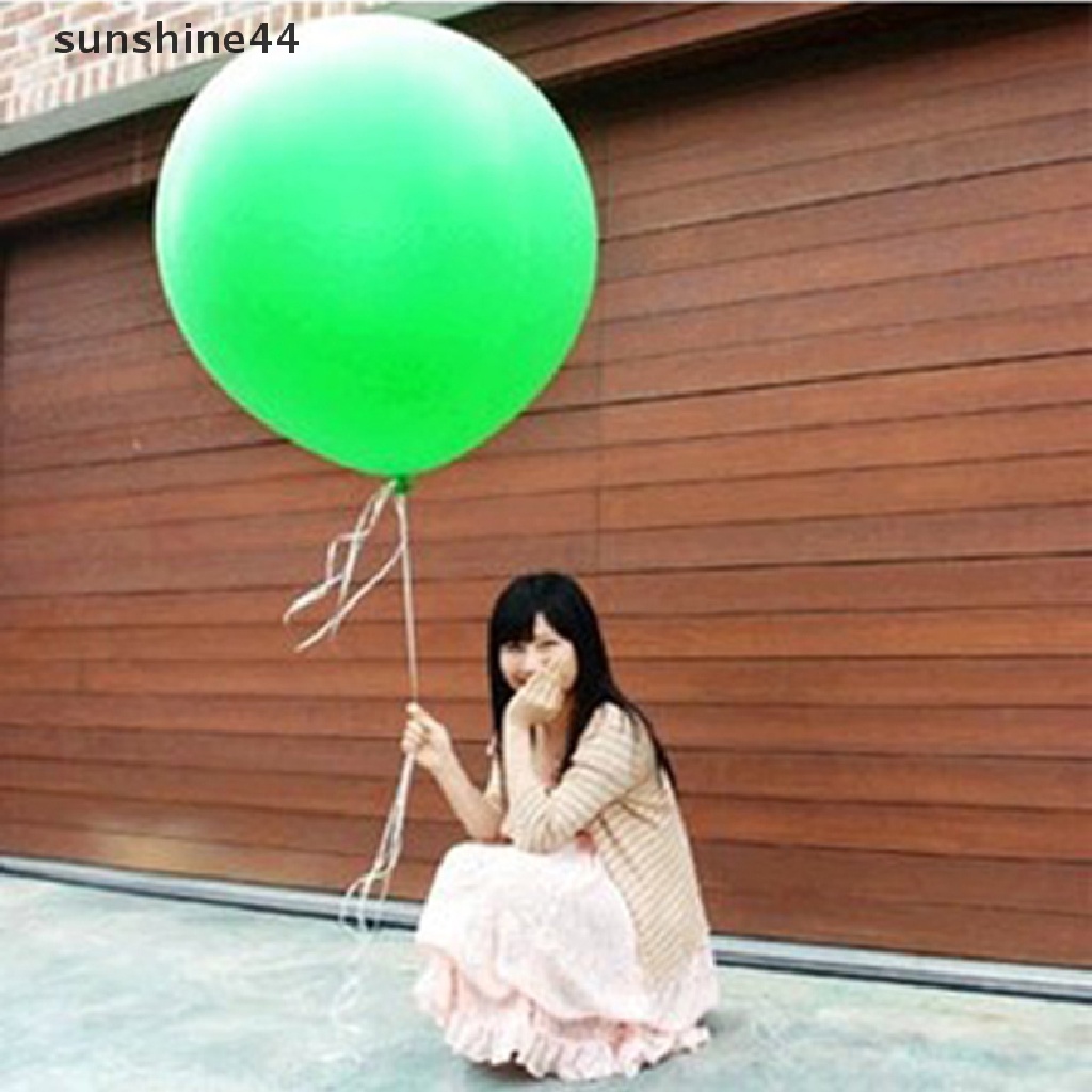 Sunshine Giant Balon Helium 36 &quot;Bahan Latex Warna-Warni Untuk Dekorasi Pesta Ulang Tahun / Pernikahan