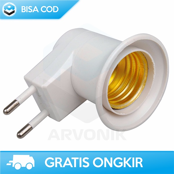 FITTING BOHLAM COLOK E27 DENGAN SAKLAR ON-OFF EU PLUG 250 VOLT 6 AMPER