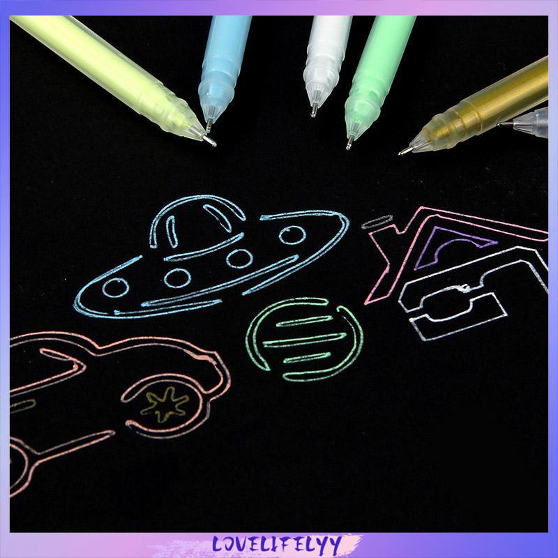 

Warna Pena Gel Berkapasitas Besar Akun Tangan Tanda Siswa Sorotan Album Flash Pen -LOY