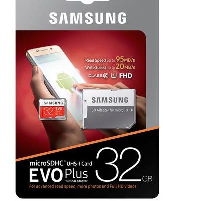 Samsung MicroSDHC 100MB/s EVO PLUS WITH ADAPTER 32G/64/128/256GB - 32GB