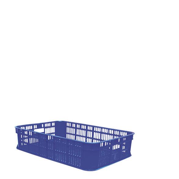 

60x40x13 Box Container Green Leaf 2212 L Keranjang Industri Rak Susun