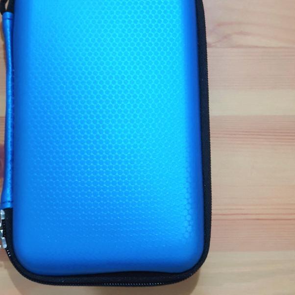 Tas Gadget Eva Hard Case 6.5" / Organizer gadget Powerbank Vs Vivan - Biru Metalik