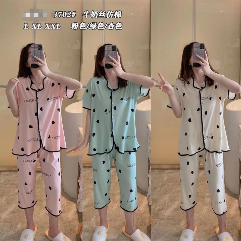 BAJU TIDUR PIYAMA WANITA IMPORT/BAJU TIDUR SETELAN  IMPORT