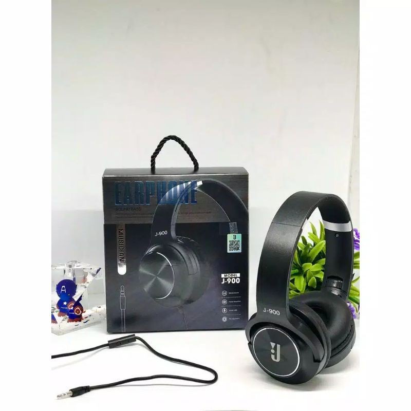 HEADSET HANDSFREE BANDO REALME J900 MIC SUPERBASS HEADPHONE J-900