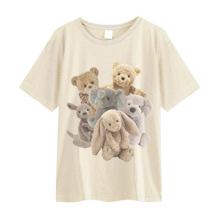 RDGF official shop 2023 winter new tops The Monseur Gallery T-shirt Oversize Six Animal Dolls /kaos pria/kaos pria/baju oversize wanita/ootdsupply/kaos wanita kekinian/baju kaos murah/