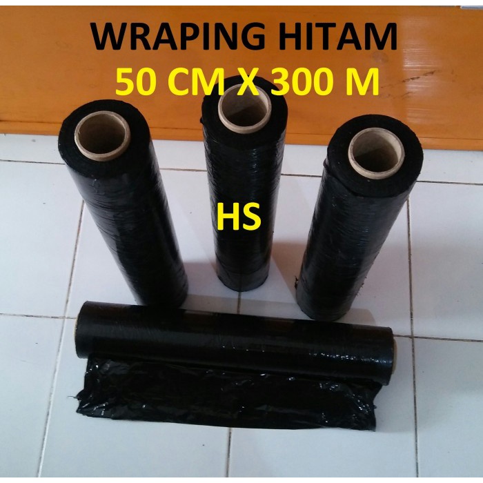 

Perekat Plastik Wraping Hitam / Stretch Film 50 Cm X 300M Grosir Murah