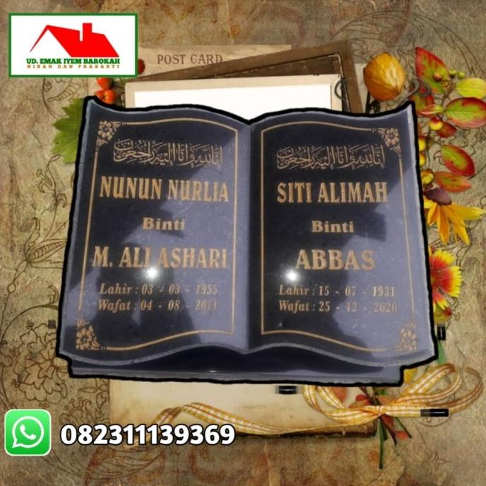BATU NISAN BUKU 2 NAMA SDF6654DFI