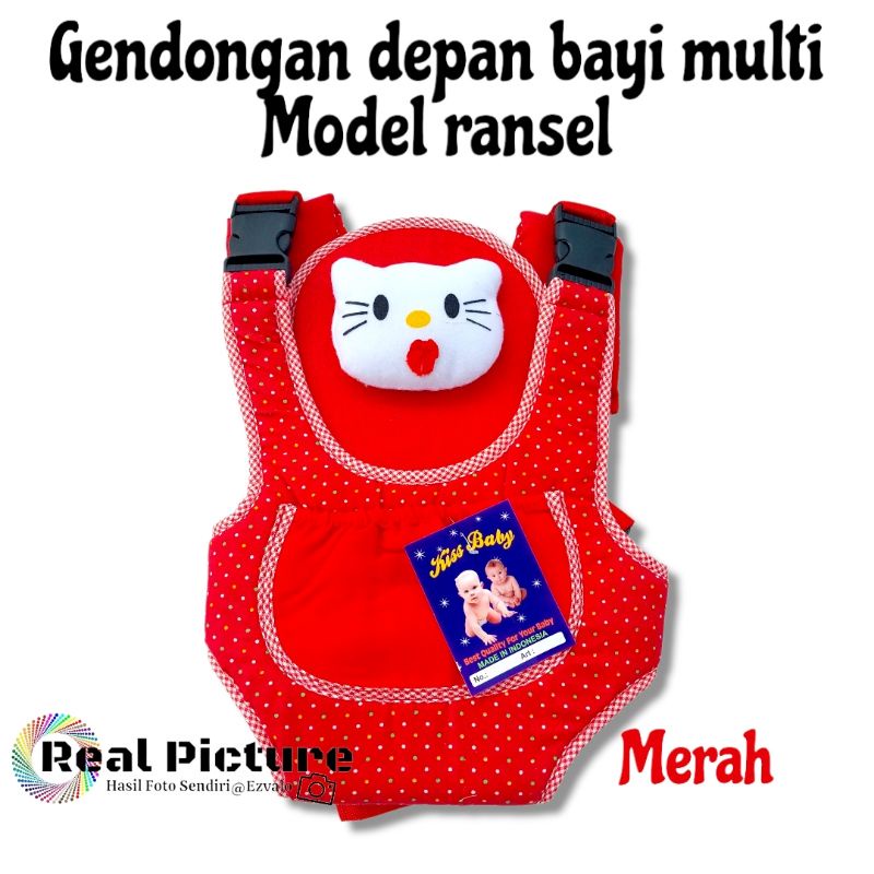 Gendongan depan bayi multi model ransel