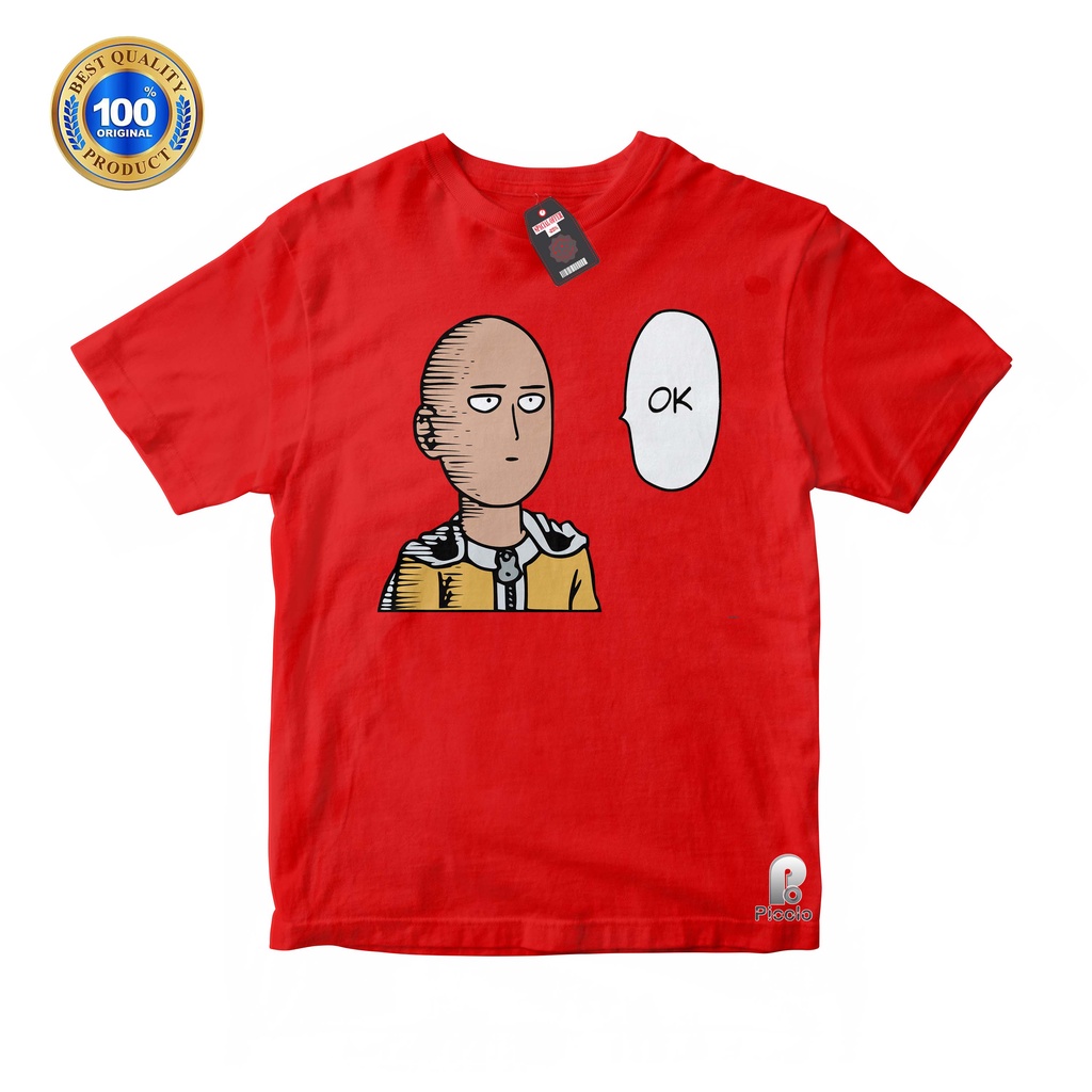 BAJU ANAK KAOS ATASAN ANAK MOTIF ONE PUNCH MAN BAHAN COTTUN