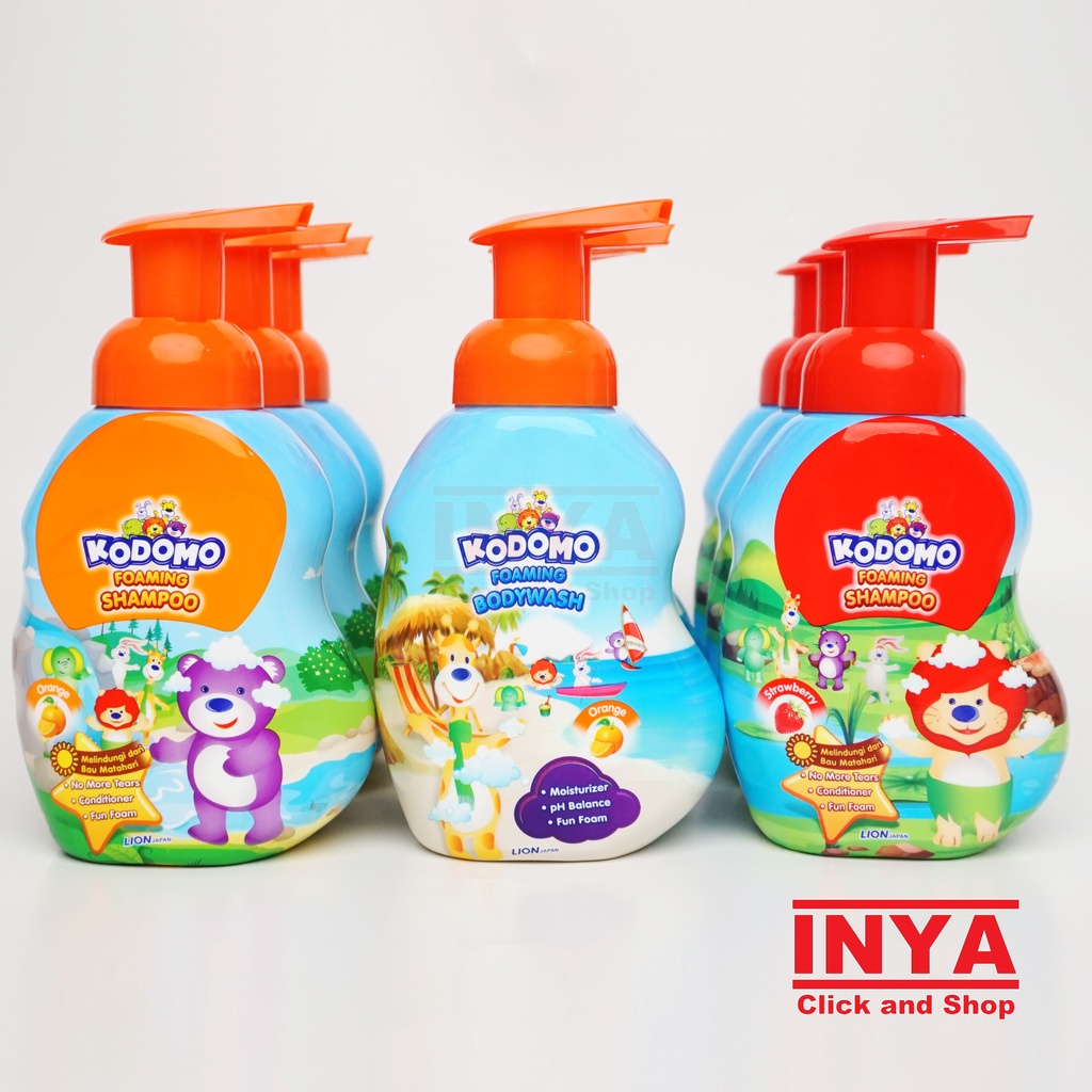 KODOMO FOAMING SHAMPOO ORANGE 250ml - Shampoo Bayi &amp; Anak