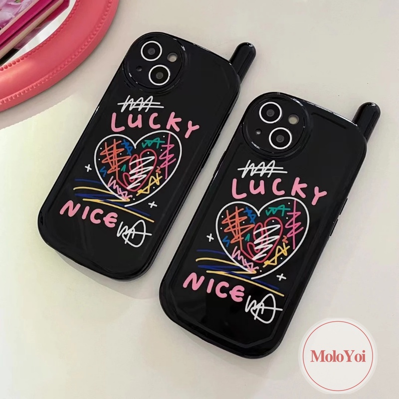 Soft Case Desain Kartun Graffiti Gaya Retro Untuk iPhone 13 11 14 12 Pro MAX 14 7 8 Plus X XR XS MAX