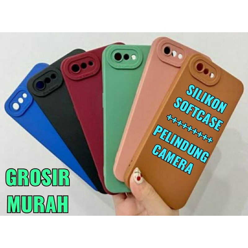 Silikon Sofcase Plus Pelindung Camera Realme 3, 5, 5i, 5S, 5 PRO, C3, C11 2020, C11 2021, C12, C20, C31, C35