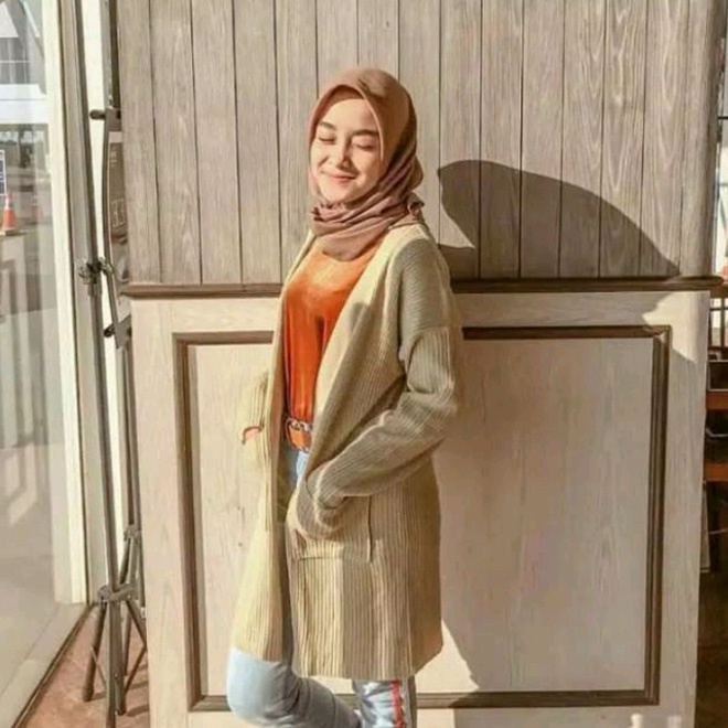 Cardigan wanita rajut ootd hijab banyak pilihan warna / sweater rajut wanita