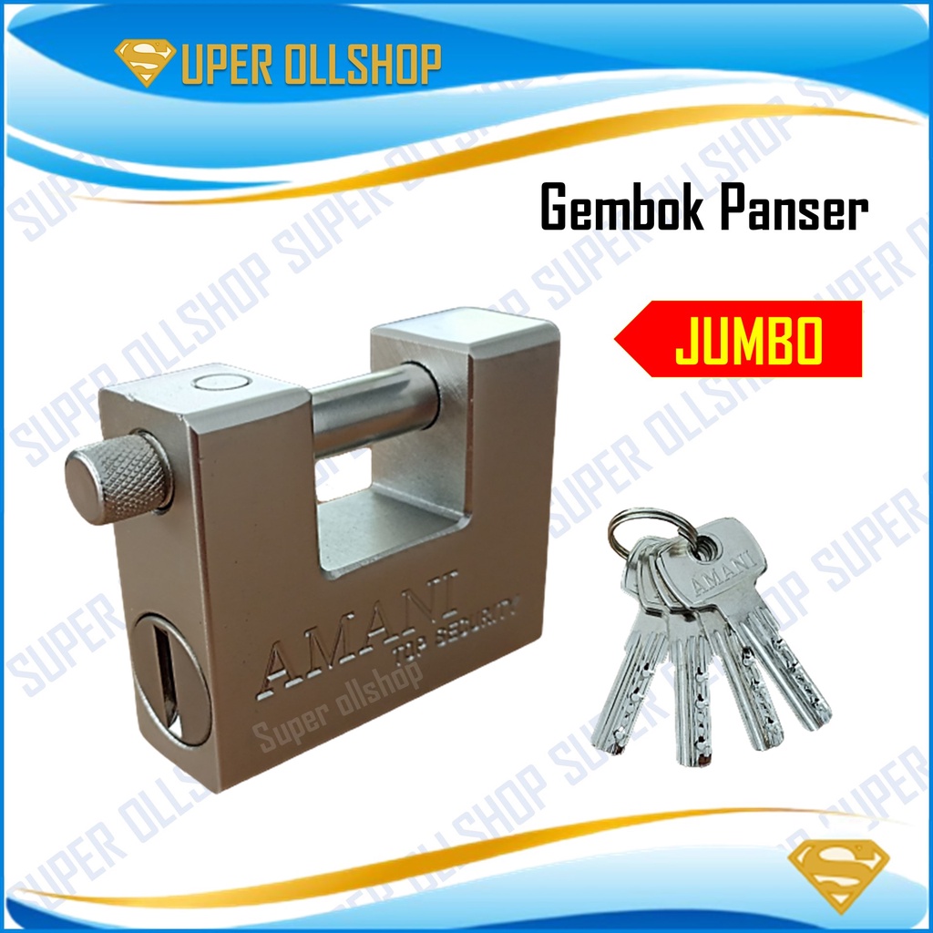 Gembok Anti Rust Anti Maling / Gembok Anti Cut / Gembok Pagar Gudang Pagar / Gembok Panser 84 MM Gembok Gudang Anti Maling