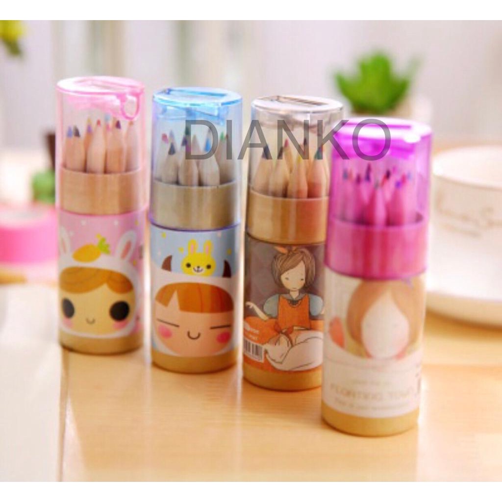 

Pensil Warna Dan Peraut Pensil Warna Set 12 Warna