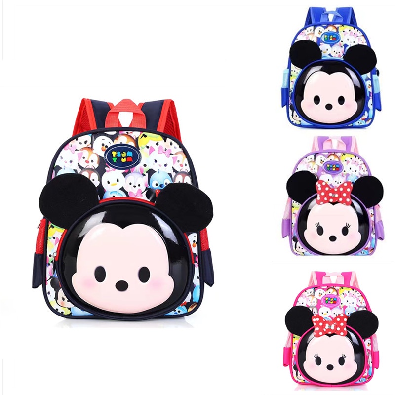 TK SD Tas Ransel Sekolah Anak Perempuan Cewek Wanita  Fashion Korea Karakter Lucu Import Tas kartun Tas Mickey