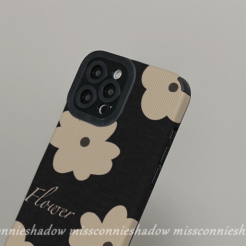 Casing Soft Case TPU Motif Bunga Retro Untuk iPhone 7Plus / 8Plus / 11promax / XR / 12 / 13 / 14pro Max / X / XS Max