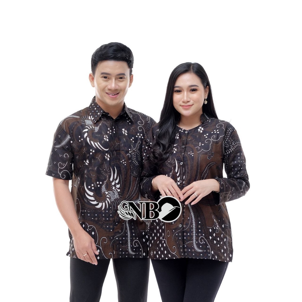 COUPLE BATIK NEW HEM BLUS BLOUSE TRENDING INTERNATIONAL COUPLE SERAGAM TERLARIS