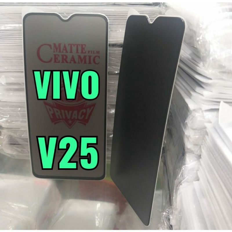 TEMPERED GLASS CERAMIC MATTE PRIVACY ANTI SPY VIVO V25