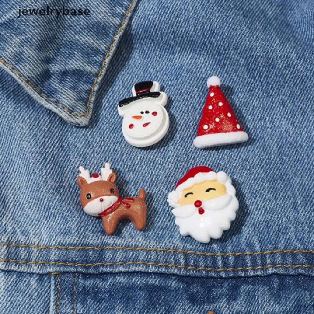 Bros Pin Desain Santa Claus Elk Snowman Untuk Wanita