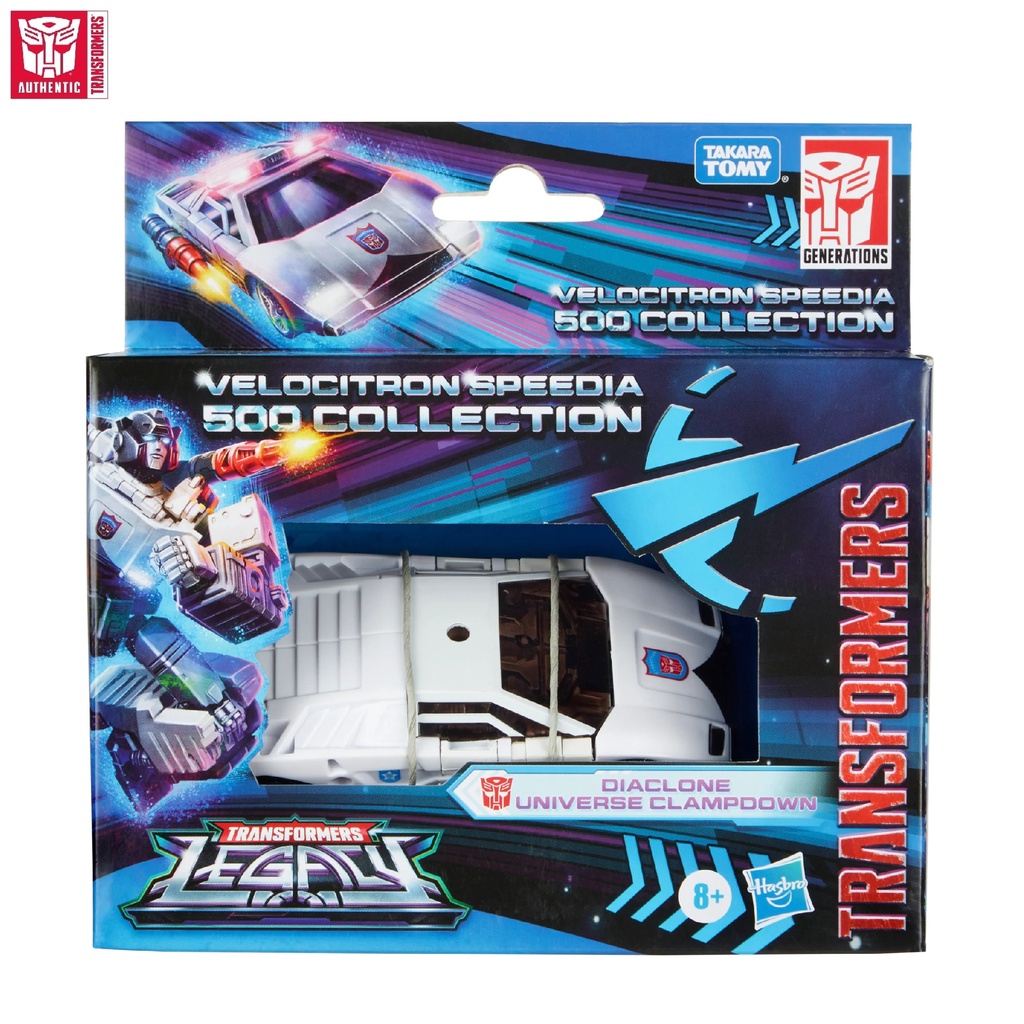 TRANSFORMERS Legacy Velocitron Speedia 500 Collection Deluxe Diaclone Universe Clampdown Figure