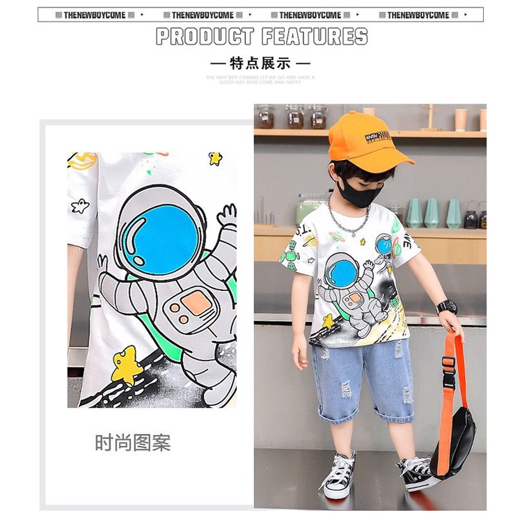 (LOLI-JKT) BOY-75 SETELAN ANAK COWOK MODEL ASTRONOT SIZE 110-160