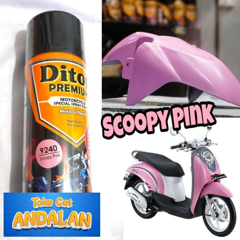 

Toko Cat Andalan - Pilox Diton Premium Scoopy Pink 9240 Cat Pilok Honda 400ml Toko Cat Andalan Motor dan Mobil